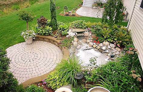 backyard+patio+and+aquascape+H+and+M+landscaping